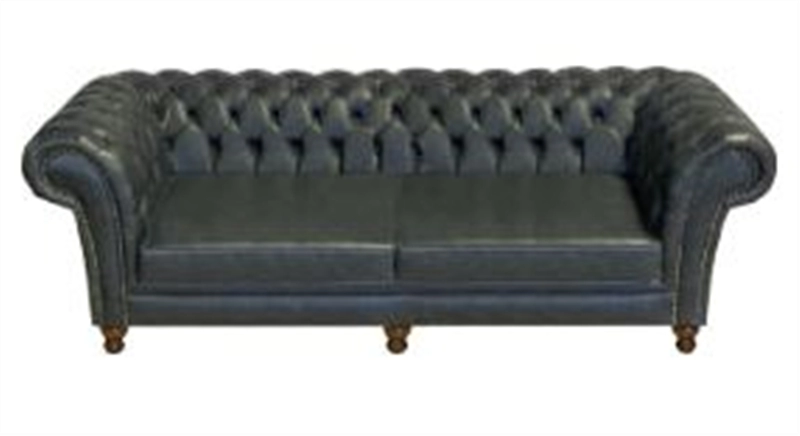 Een Bank Chesterfield 2-zits afmeting 178 br x 92 dp 1 zitkussen houten onderstel koop je bij Meubels and More